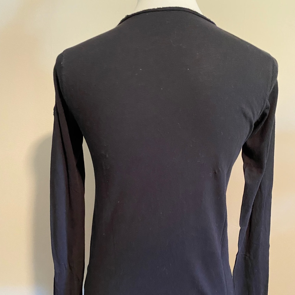 Zadig & Voltaire Tunisien Skull Embellished Long-Sleeve Tee - Picture 10 of 12